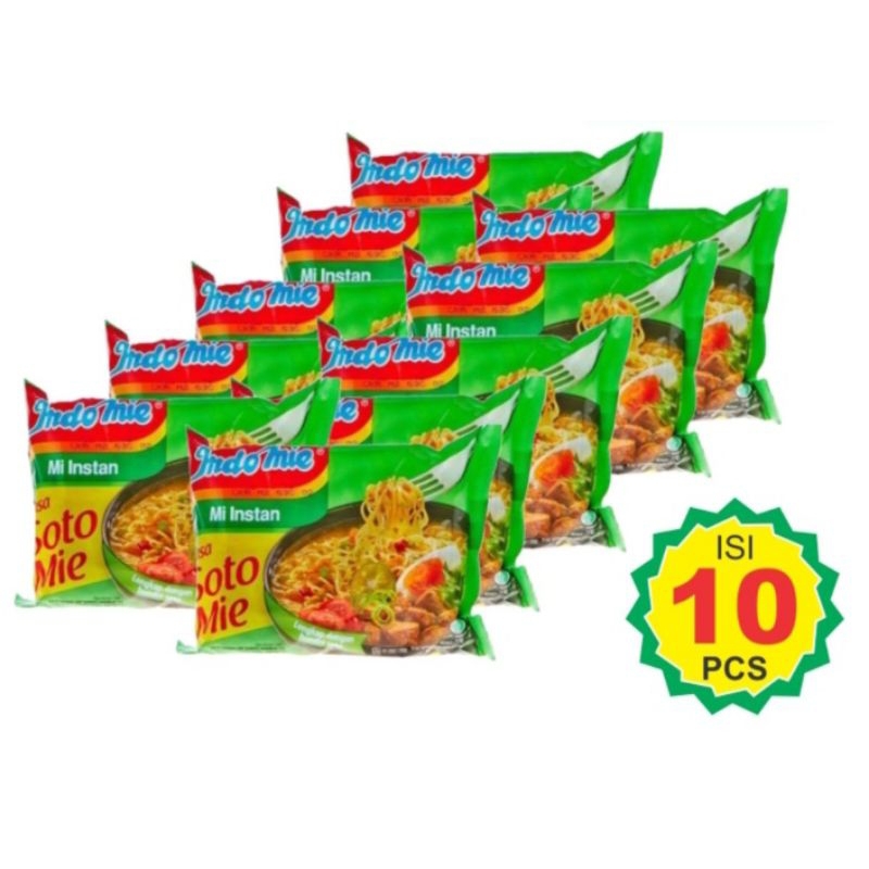 

nota live indomie soto 10 pcs