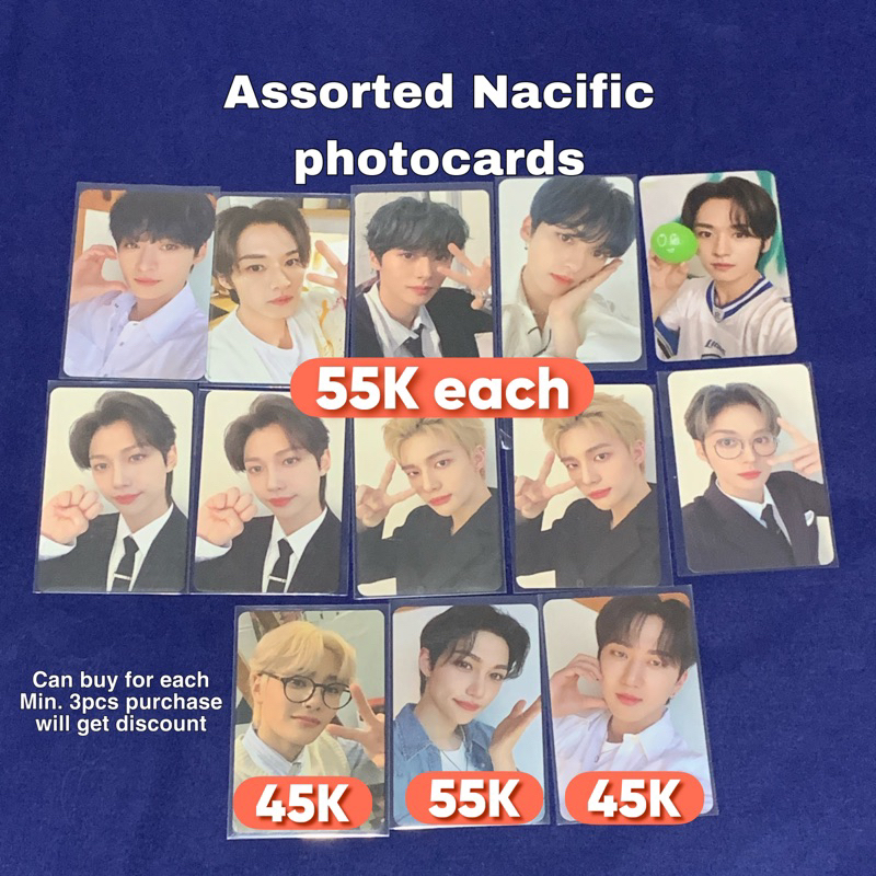 Nacific x Stray Kids Photocard R14 R19 R13 R12 R20 R14 R18 lee know felix hyunjin changbin ayen i.n 