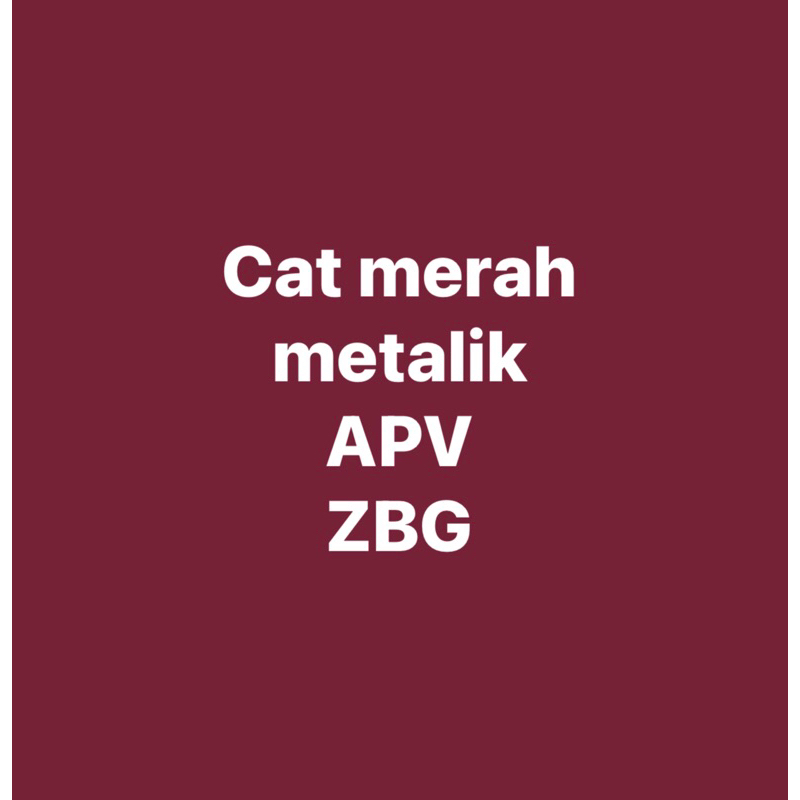 Cat merah metalik APV