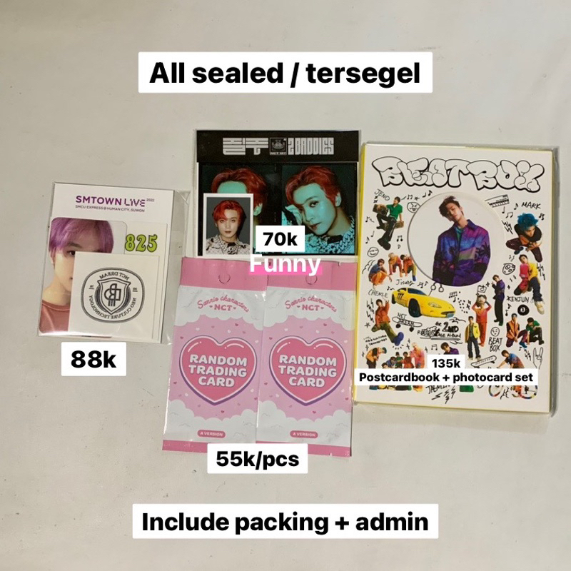 READY STOCK MD OFFICIAL NCT DREAM HAECHAN JAEMIN CHENLE MARK AR TATTO SMCU PHOTOSET 2BADDIES POSTCAR