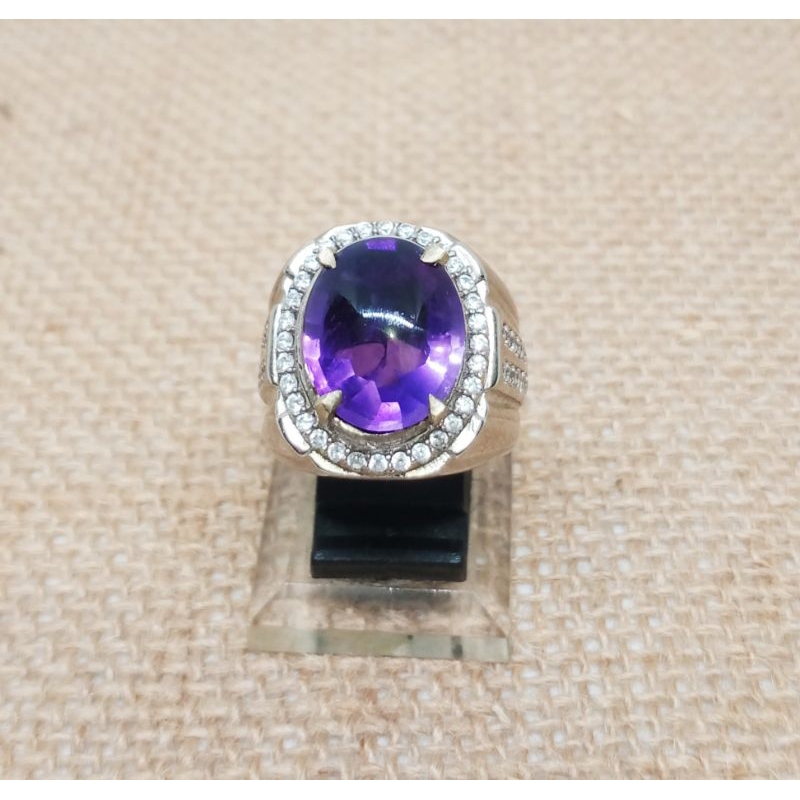 CINCIN BATU KECUBUNG AMETHYST