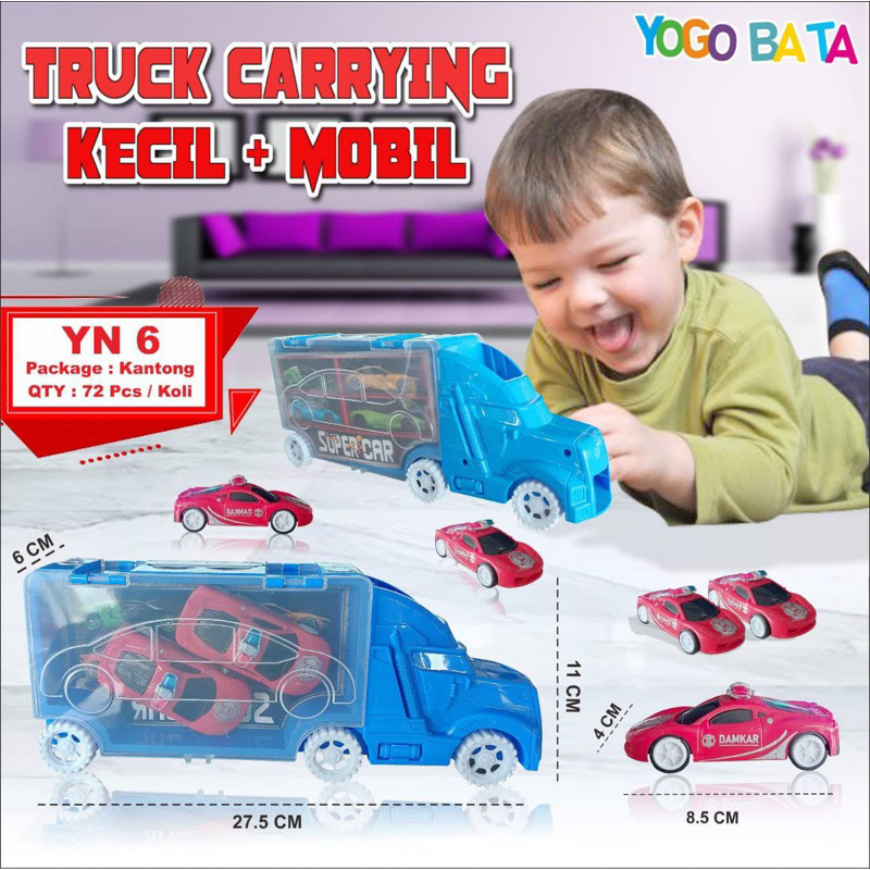 MAINAN TRUCK CARRYING CAR TRUK ANGKUT MOBIL VOLVO KENDARAAM BERAT