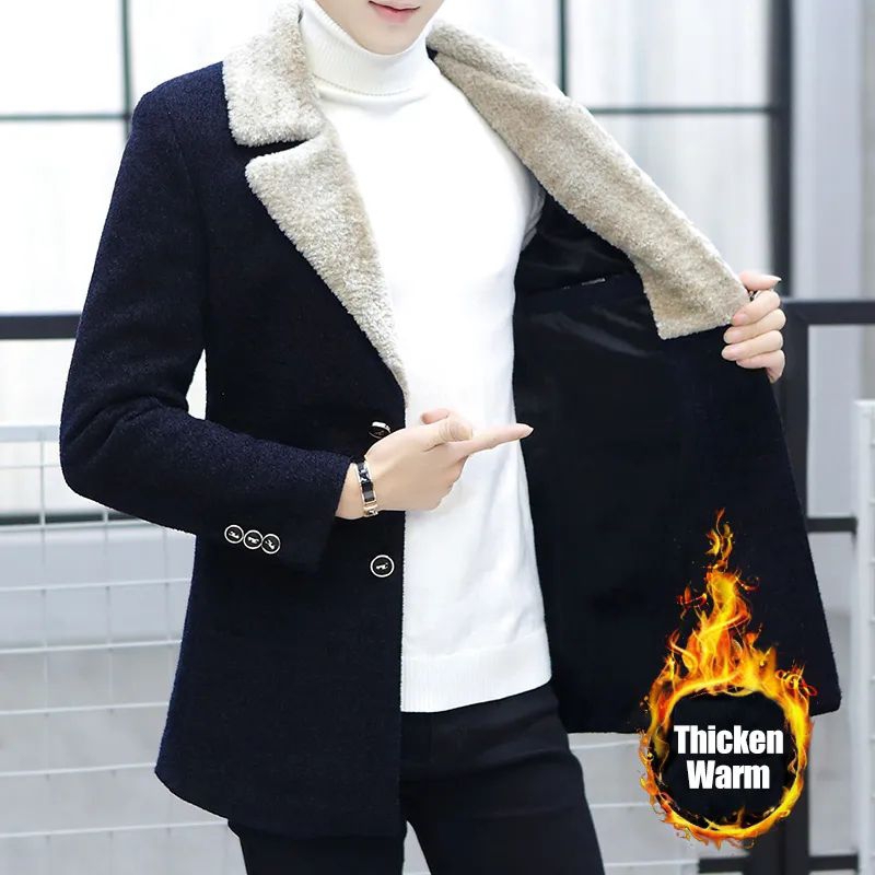 Jaket Jas Blazer Jubah Panjang Pria /Long Coat Pria / Bahan Katun Fleece