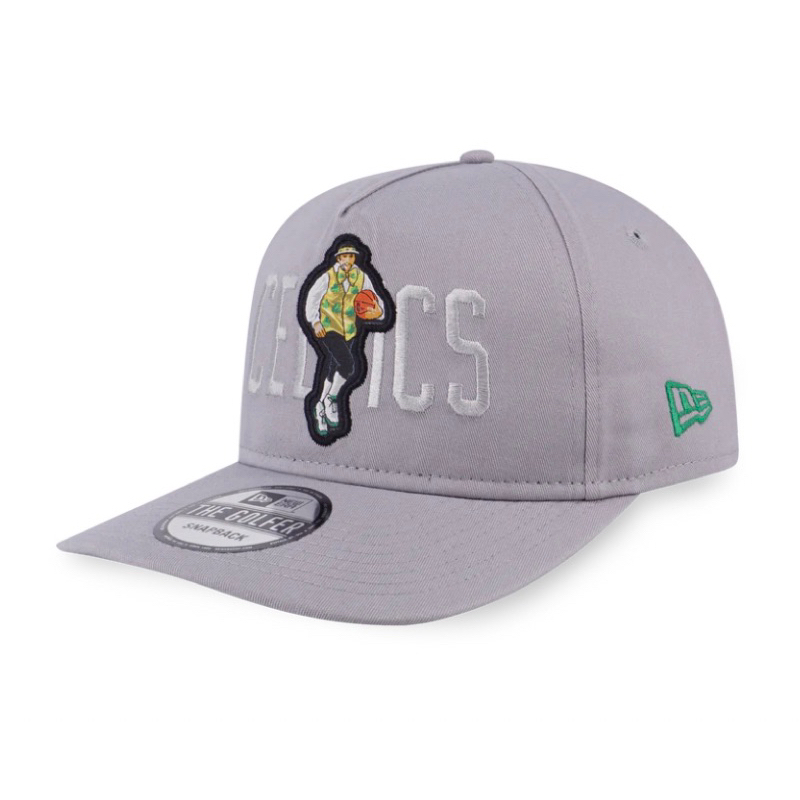 topi newera  golfer caps nba mascot boston celtics gray