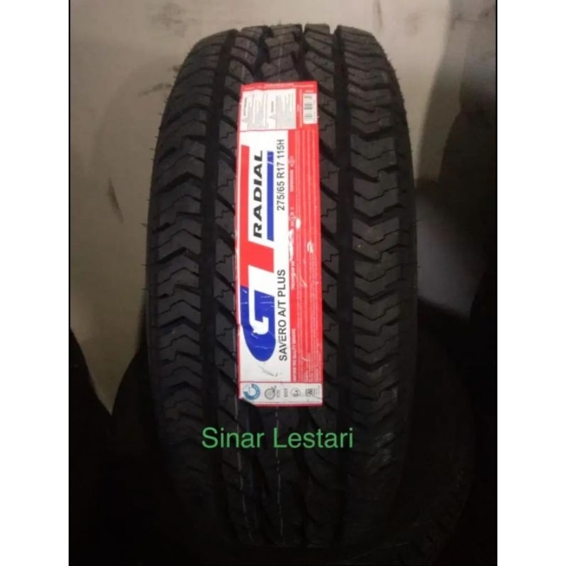 Ban GT Radial Savero AT Plus 275 65 R17 Ban Mobil Everest, Triton, Pajero, Fortuner Dll.