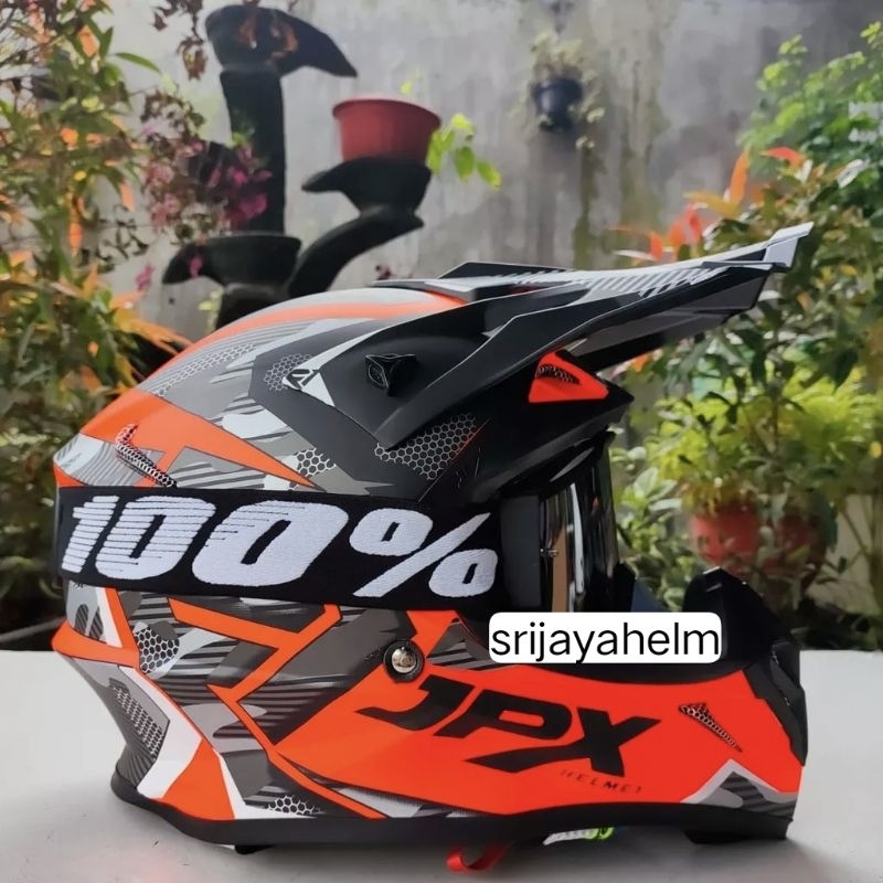 HELM JPX CROSS FOX-1 X35 RED FLUO