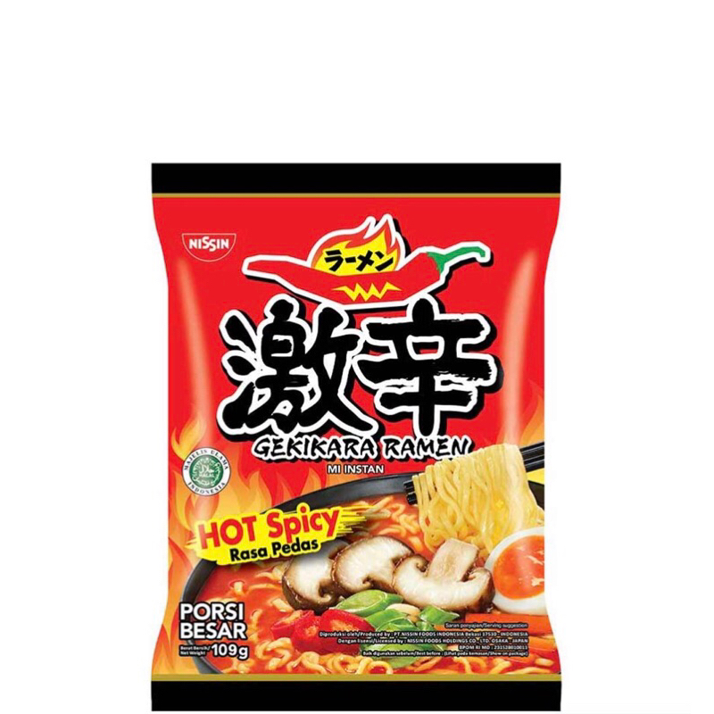 

Nissin ramen 100g takisoba torikara Gekikara hot spicy chicken