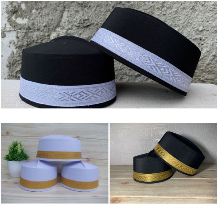 peci songkok kopiah assagofah motif pita peci kopiah songkok asagofa pita bugis/songkok Bugis recca 