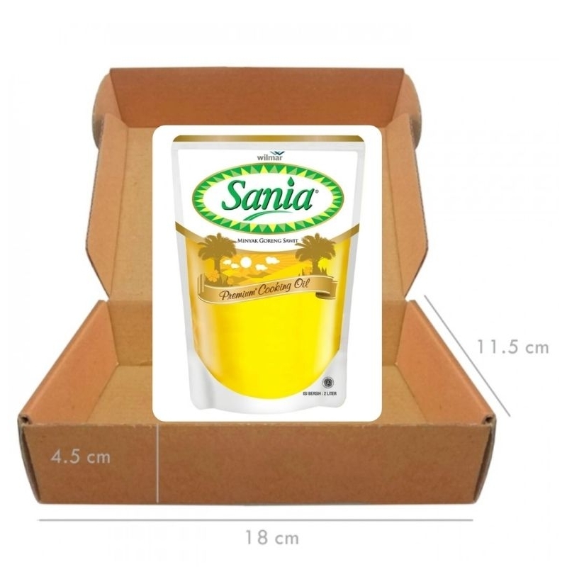 

Kardus packing free sania 2 liter