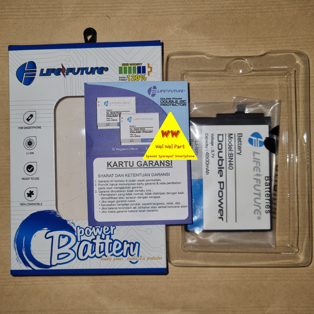 Baterai LF Double Power ~ BN40 Xiaomi Redmi 4 Pro