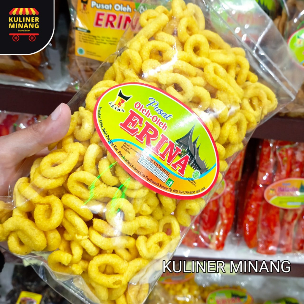 

Karak kaliang Erina Oleh-Oleh Asli Kampung Cemilan Makanan Payakumbuh Khas Padang Jajanan Kuliner Minang Kabau Gurih Spicy Murah Renyah Resmi 100% Snack Halal Original AX02