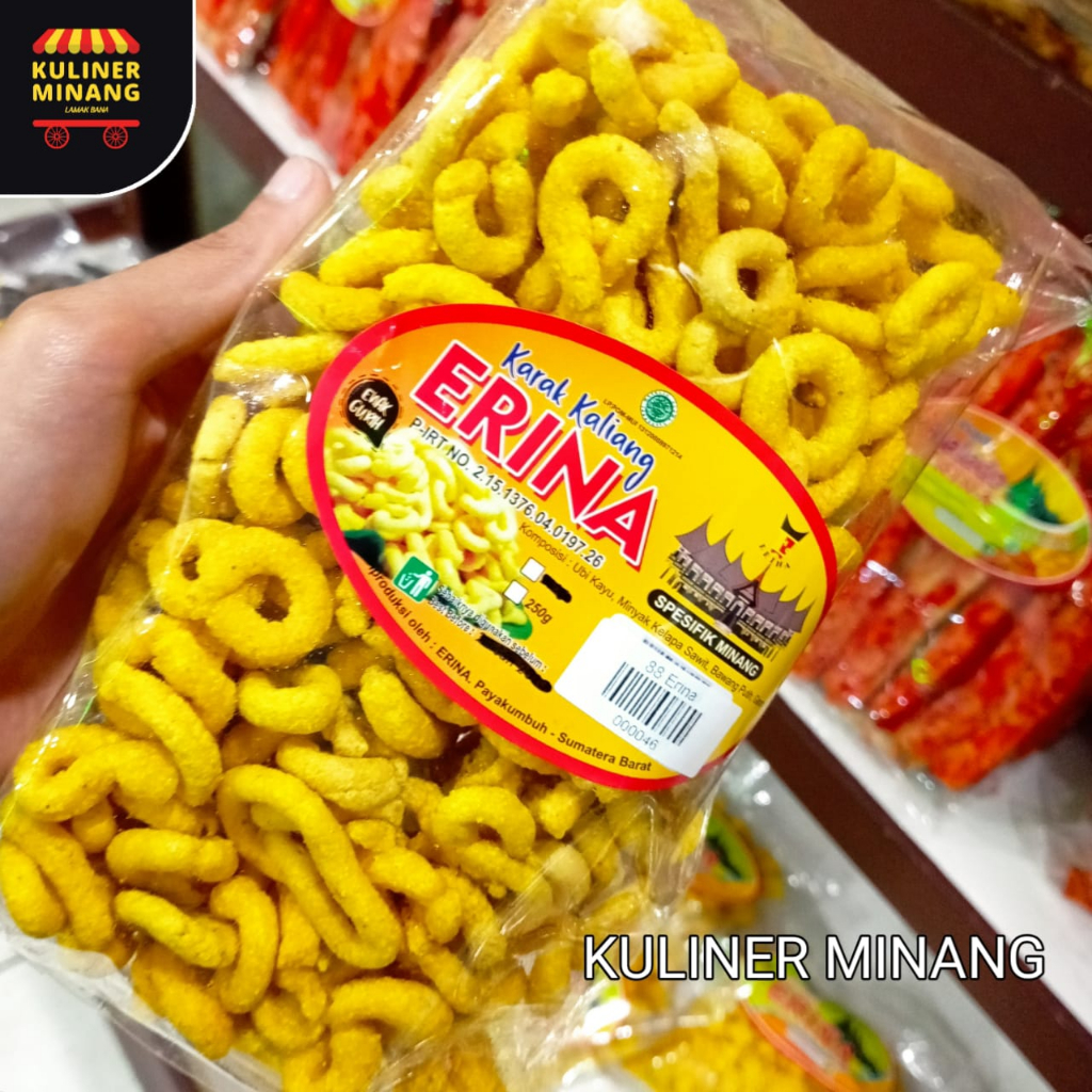 

Karak Kaliang Erina 250 gr Oleh-Oleh Asli Gurih Kampung Cemilan Makanan Payakumbuh Khas Padang Snack Jajanan Kuliner Minang Kabau Spicy Murah Renyah Resmi 100% Halal Original AX02