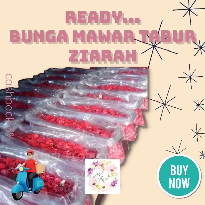 Bunga Mawar Tabur | Mawar Makam | Bunga Segar