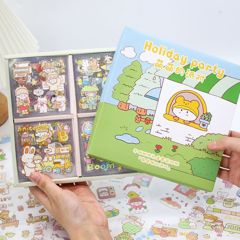

Holiday Party sticker box