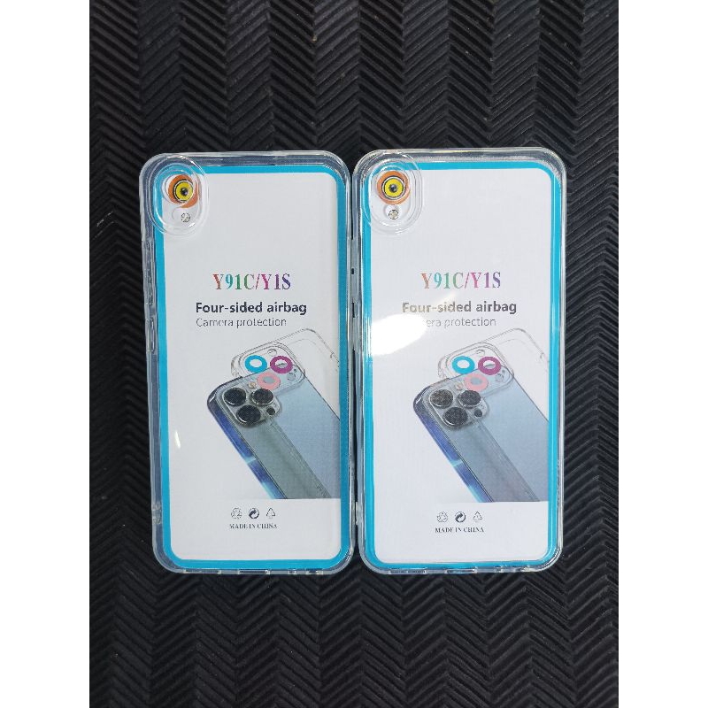 softcase/Case silikon bening transparan hp Vivo Y91C/Y1S case bening clear + pelindung camera