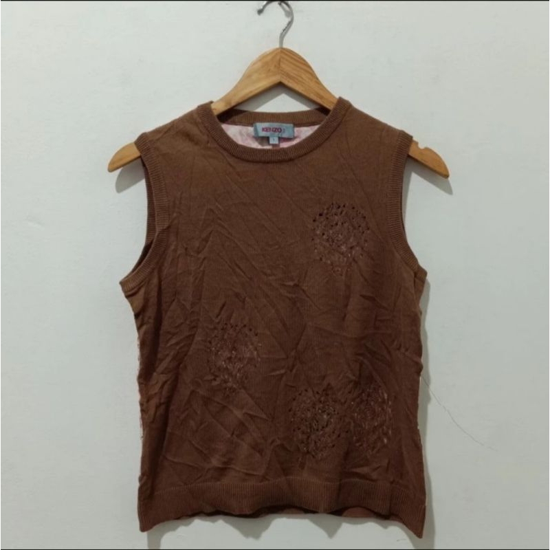 Kenzo Golf Knitwear Vest Made in Japan