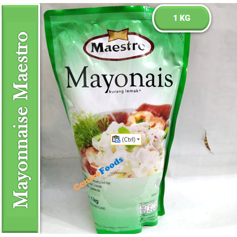 

Mayonais Kurang Lemak - Maestro Brand | 1.000gr [ Harga Per PCS ]