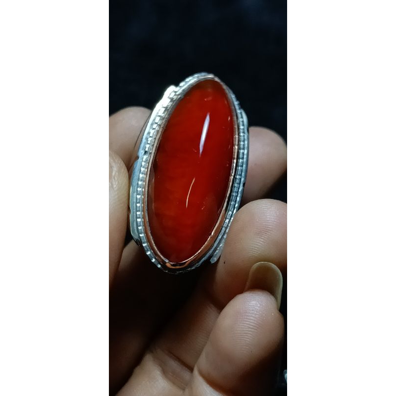 BATU AKIK PANDAN MERAH SISIK BETOK