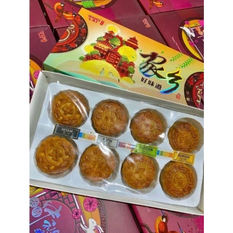 

MOONCAKE WANG LAI MINI 4 RASA ISI 8 KUE BULAN WANGLAI HALAL MEDAN