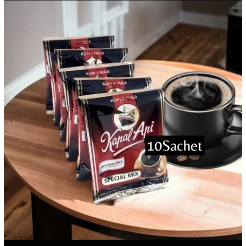 

Kopi kapal api spesial mix renceng @ 10 sachet