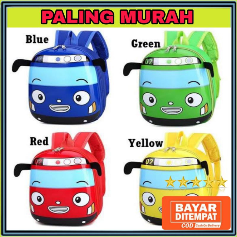 Tas Ransel Sekolah Anak Backpack Model Bus Tayo