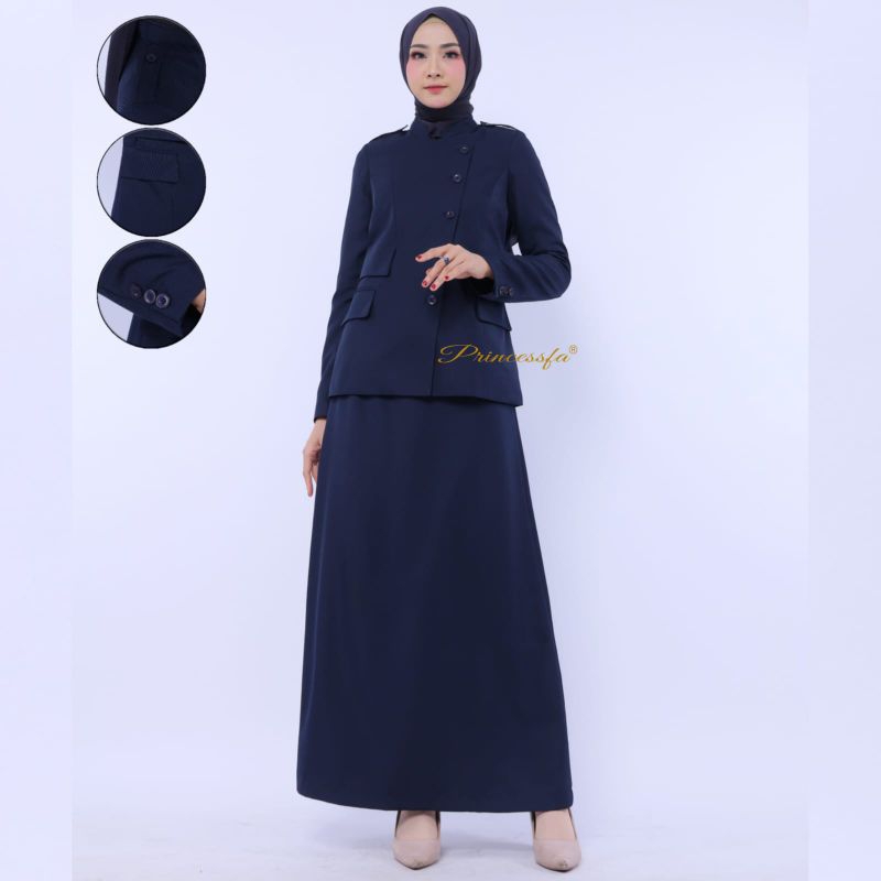 PDH guru biru Dongker PRINCESSFA/SERAGAM GURU BIRU DONGKER/BLEZER GURU BIRU DONGKER/BAJU GURU