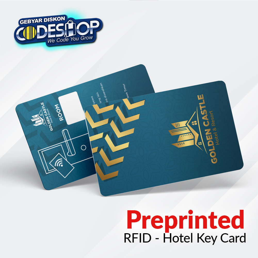 

Custom Preprinted ID Card Kartu Akses Hotel Pengunjung Tamu Parkir PVC RFID