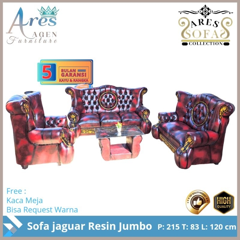 Sofa Jaguar Matahari Jumbo 321 / Sofa Jaguar Blimbing / Sofa Jaguar Chelsea / Sofa Jaguar Termurah C