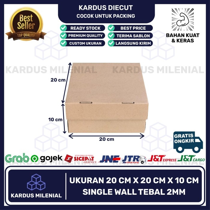 

Kardus / Cake Box 20x20x10 COCOK UNTUK KUE