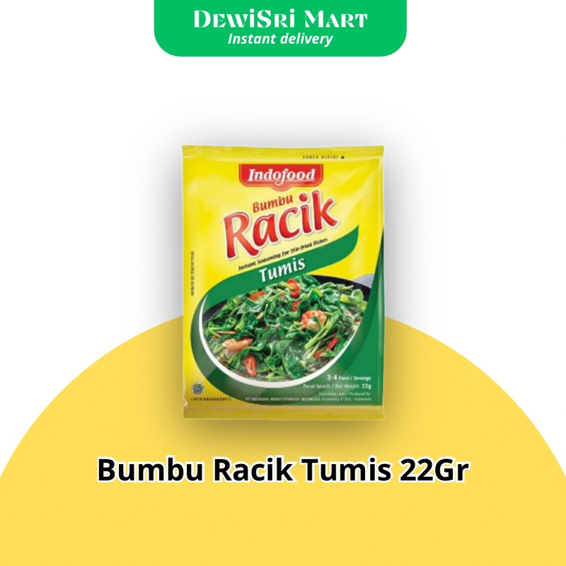 

Bumbu Racik Tumis Indofood 22gr - Dewi Sri Mart