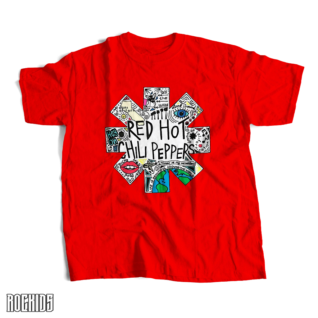 ROCKIDS - RED HOT CHILI PEPPERS - TSHIRT - TEES - KIDSWEAR - KAOS BAND - KAOS BAND RED HOT CHILI PEP