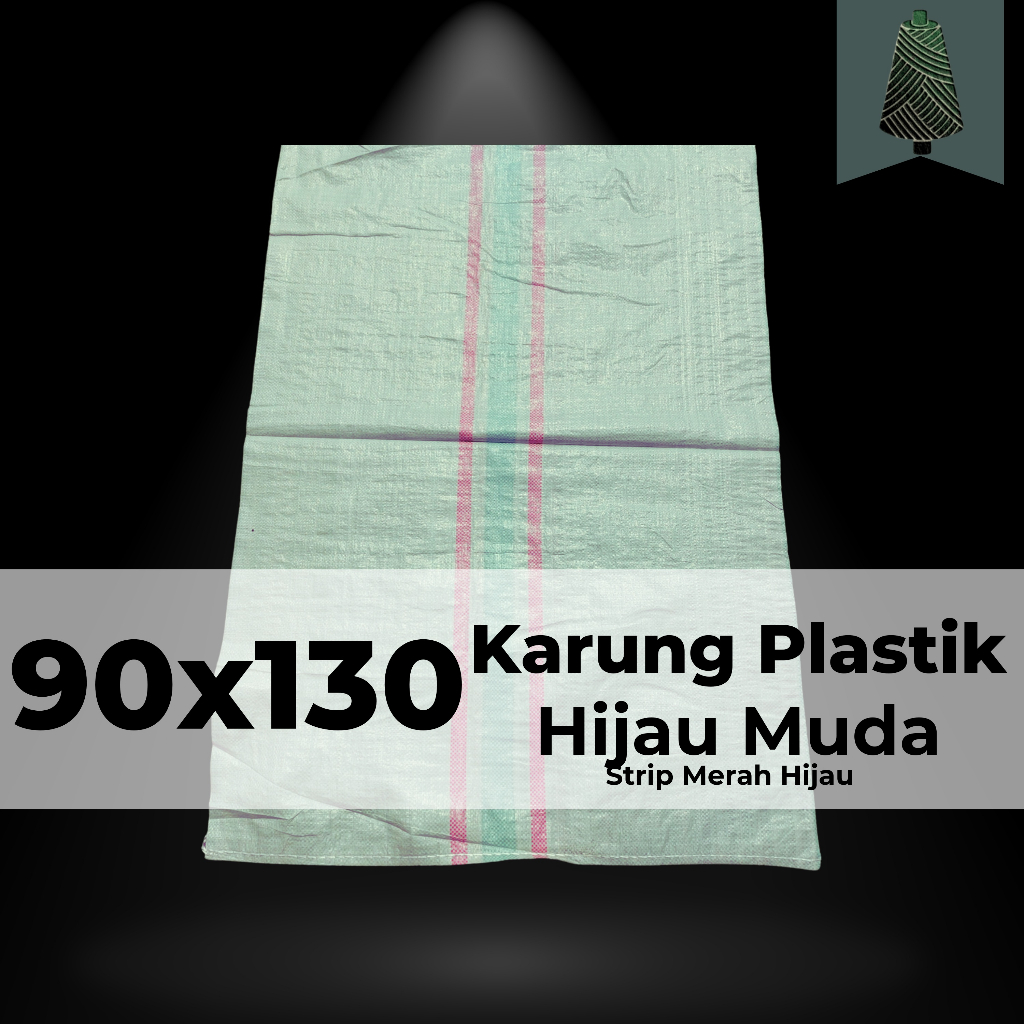 Karung Plastik Baru 90x130 Hijau Muda