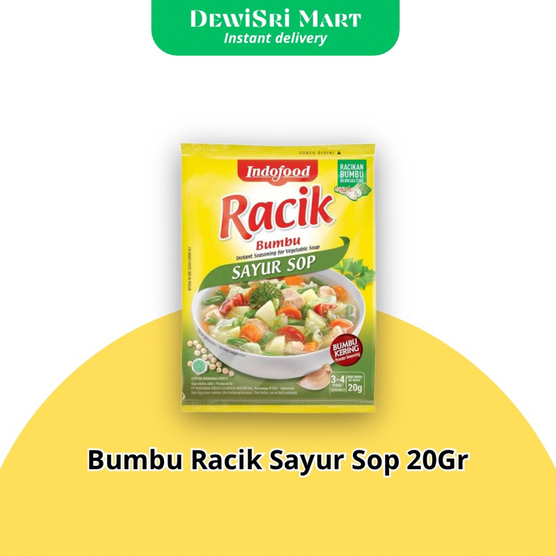 

Bumbu Racik Sayur Sop Indofood 20gr - Dewi Sri Mart