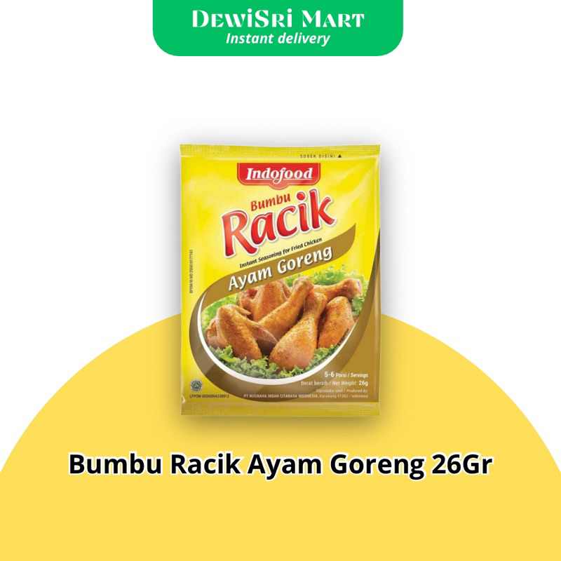 

Bumbu Racik Ayam Goreng Indofood 26gr - Dewi Sri Mart