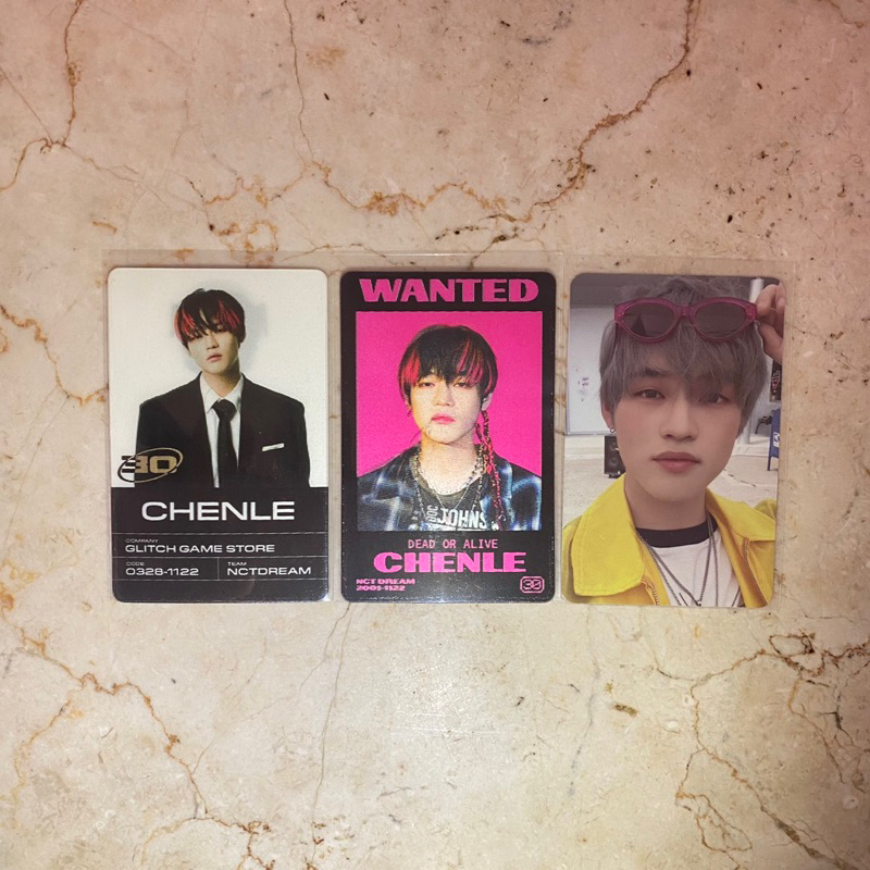 Official Photocard NCT CHENLE ~ Glitch mode Scratch  / Glitch mode Lenti  / Beatbox Mixtape