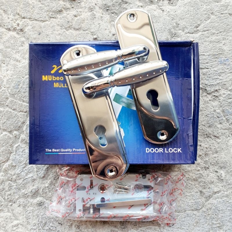 Slot Kunci Handle Pintu Rumah MULLER Set Medium Tanggung 20cm MULLER