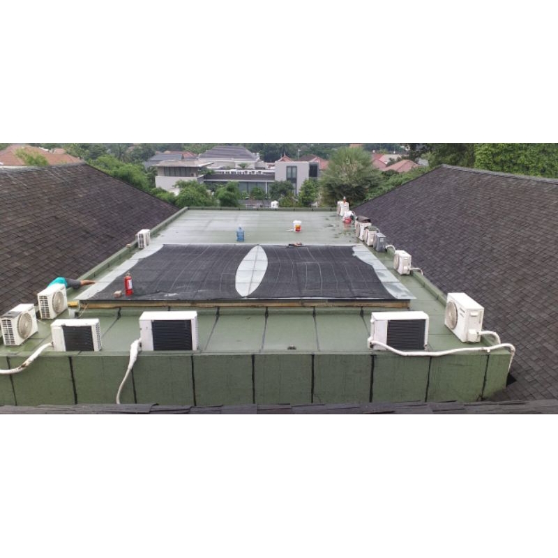 Jasa pasang membran bakar/pelapis anti bocor dak beton-waterproofing dak beton