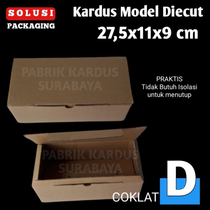 

isi 10 KARDUS KOTAK POLOS - Tipe D 27x11x9.5 CM | KARDUS SEPATU DUS BOX DOS PACKING HP SOUVENIR