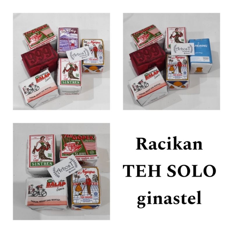 

Racikan Teh Solo khas angkringan wedangan GINASTHEL ginastel nasgitel paket teh gopek sintren nyapu 999 dandang biru sepeda balap gardoe