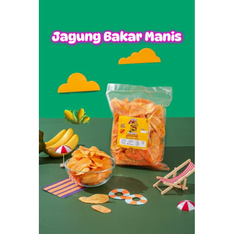 

Keripik pisang JAGUNG BAKAR 250gr