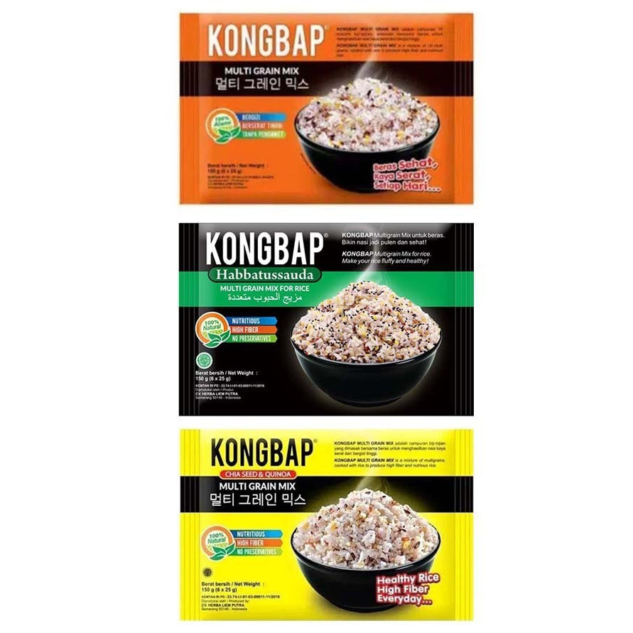 

Kongbap Multi Grain Mix PACK 150 gr Rice Mix Organik Beras Diet Healty Premium