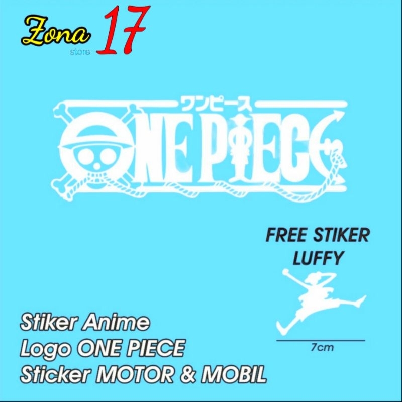 STIKER ONE PIECE MOTOR MOBIL CUTTING
