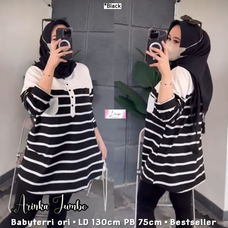 ARINKA JUMBO / KAOS STRIPE OVERSIZE