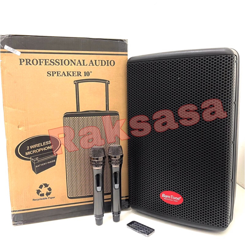 SPEAKER BARETONE 10 INCH MAX10HE / MAX-10HE /MAX 10 HE BLUETOOTH TWS