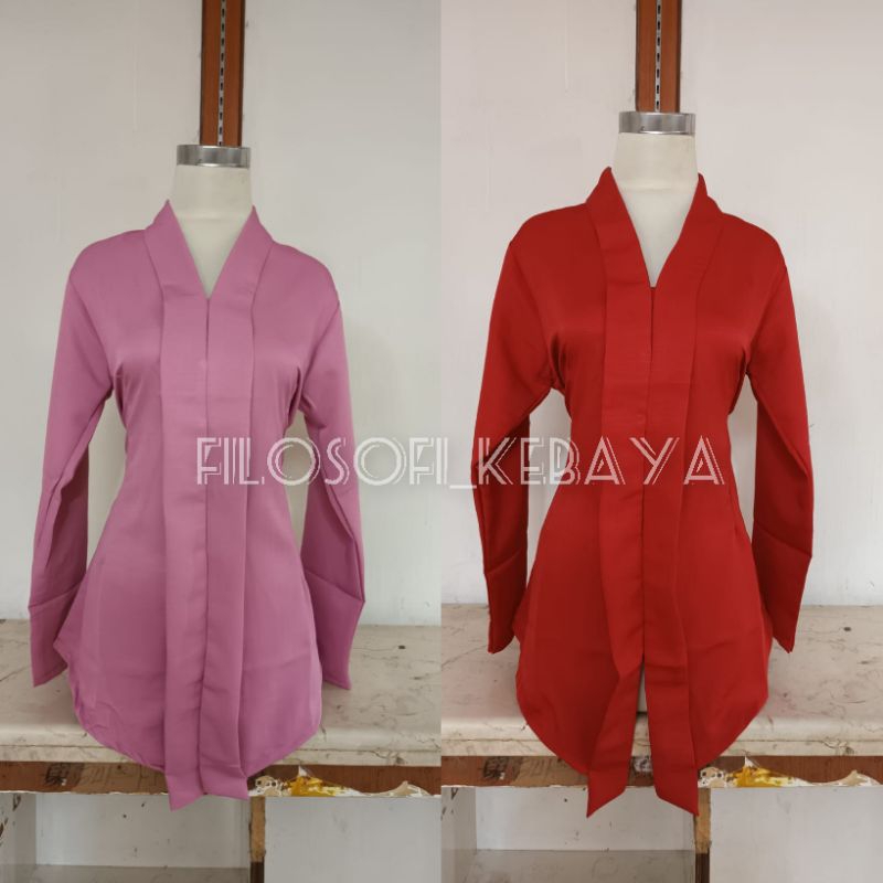 Atasan kebaya encim none betawi realpict // kebaya encim Abang none termurah // atasan kebaya encim 