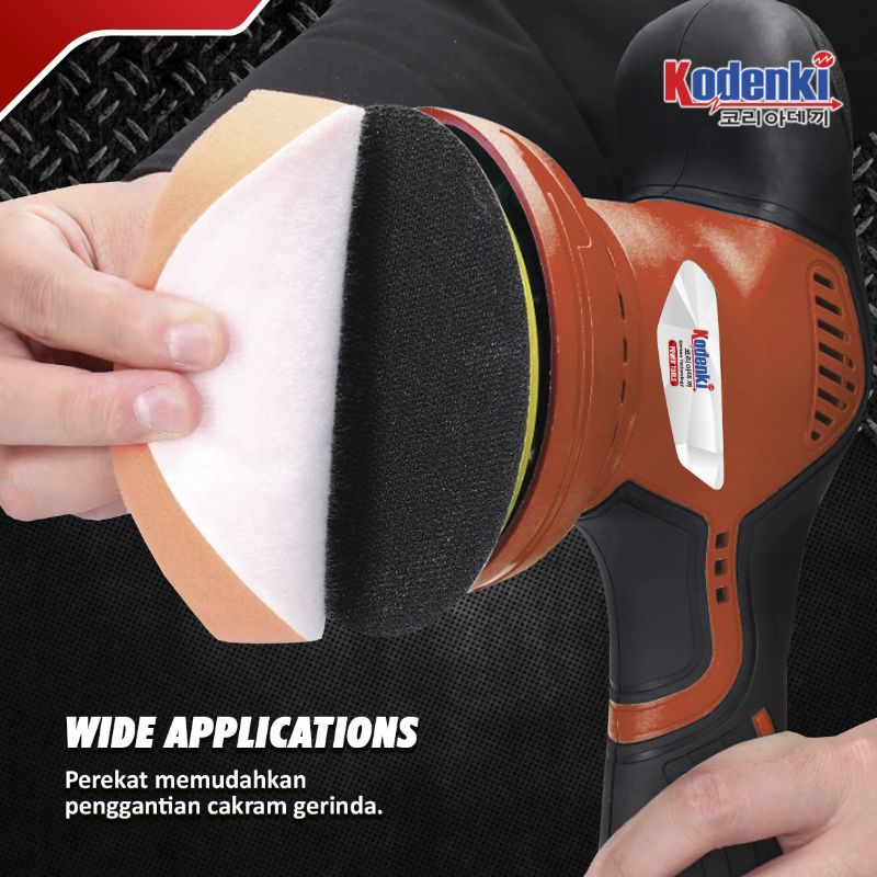 KODENKI CPD105 Polisher Sander Cordless Mesin Poles Amplas 5&quot; Baterai