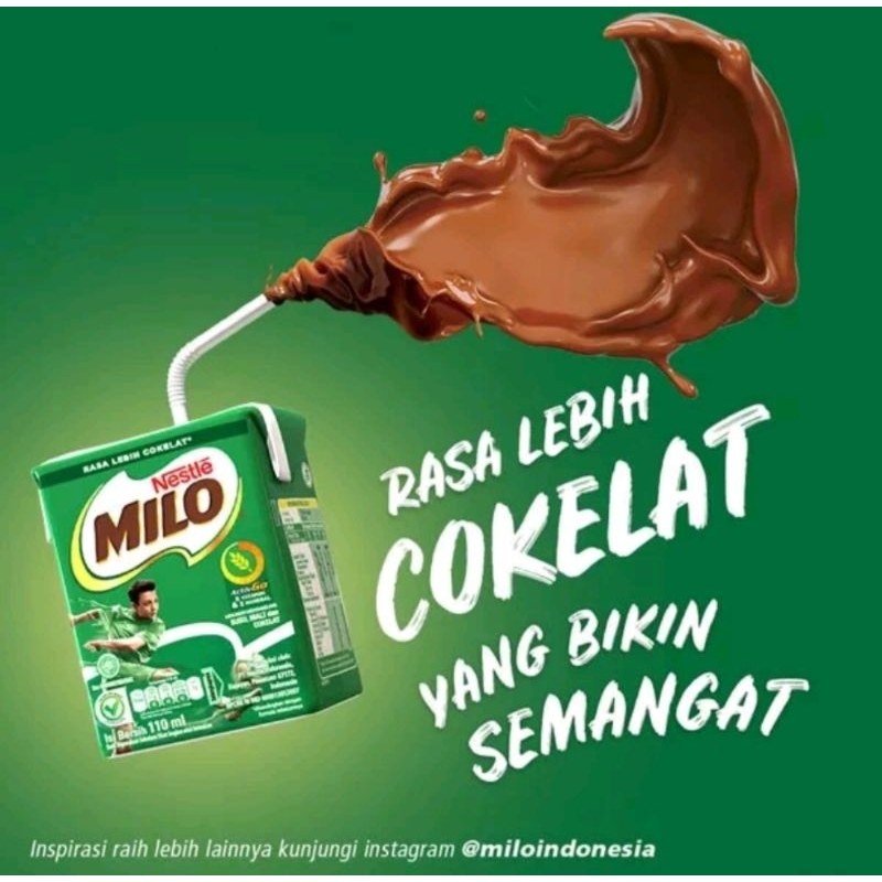 

Nestle Milo aktiv-Go minuman mengandung susu 4x110m exp 22 April 2024l