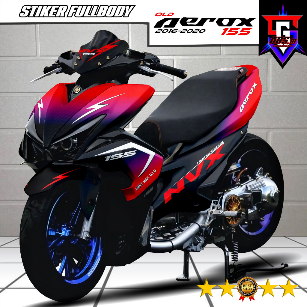 TERBARU Decal Aerox Lama Stiker Decal Aerox 155 Old Full Body Stiker Aerox Lama Full Body Desain Bar