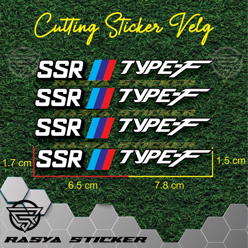 Sticker Velg BMW SSR TYPE F Cutting
