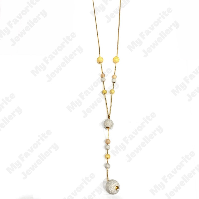 Kalung Italy Gantung Merica Bola Emas Asli Kadar 700 #myfavetk
